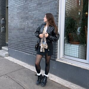 Vintage 90’s genuine leather bomber jacket